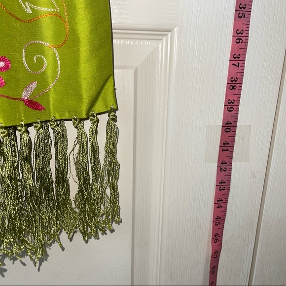 Stunning lime green dress by geometry size 6 like new - Picture 6 of 8